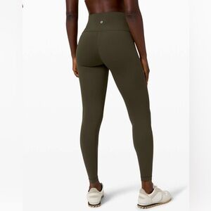 Lululemon Wunder Under Sz 10 High-Rise Tight 28" Full-On Luxtreme Dark Olive